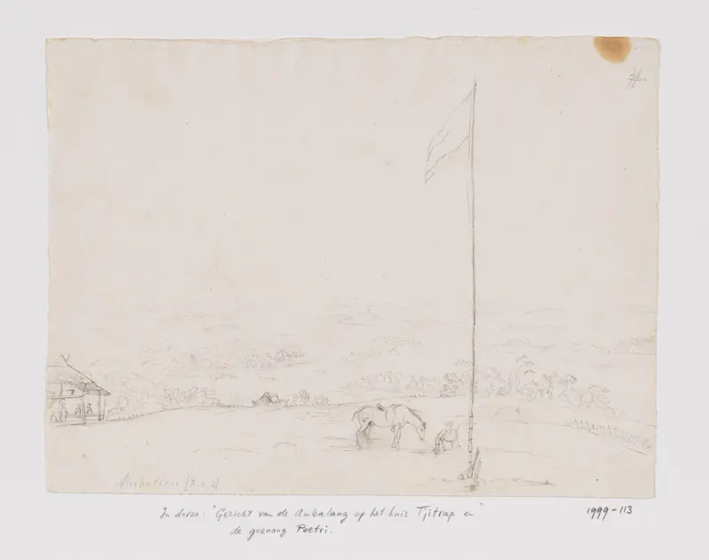 West-Javaans landschap, gezien vanuit de helling van Hambalalng Wall Art by Unknown - High-Resolution Digital Print