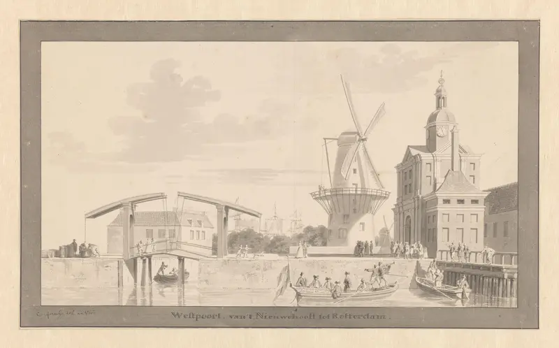 Westpoort in de omgeving van Rotterdam Wall Art by Unknown - High-Resolution Digital Print