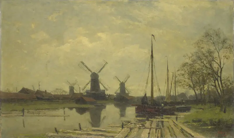 Wetering bij de Baarsjes bij Amsterdam Wall Art by Jan Hillebrand Wijsmuller - High-Resolution Digital Print