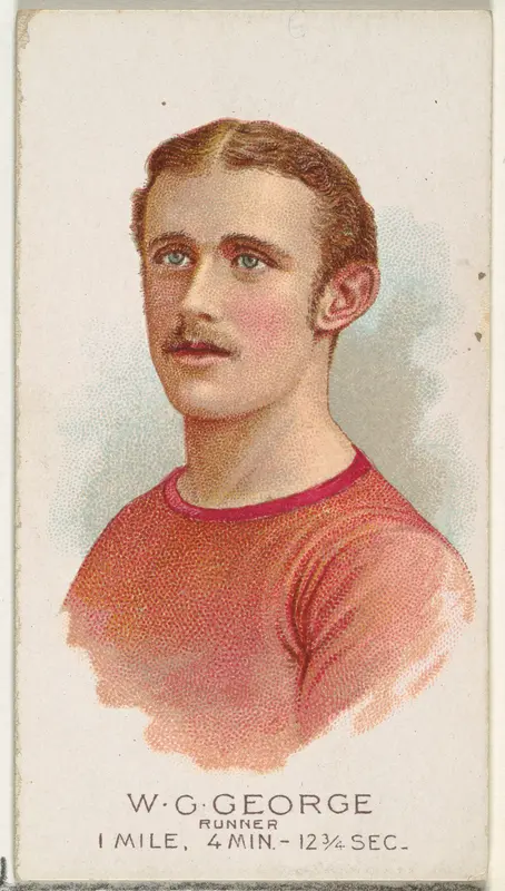 W.G. George, Runner, from World's Champions, Series 2 (N29) for Allen & Ginter Cigarettes Wall Art by Allen & Ginter - High-Resolution Digital Print