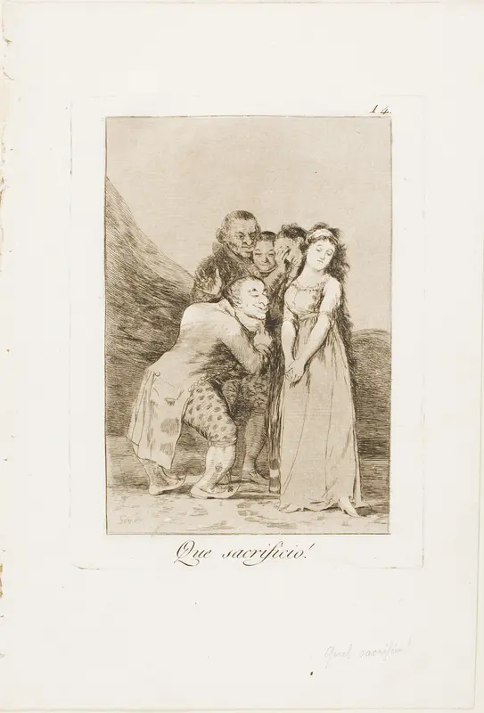 What a Sacrifice!, plate 14 from Los Caprichos