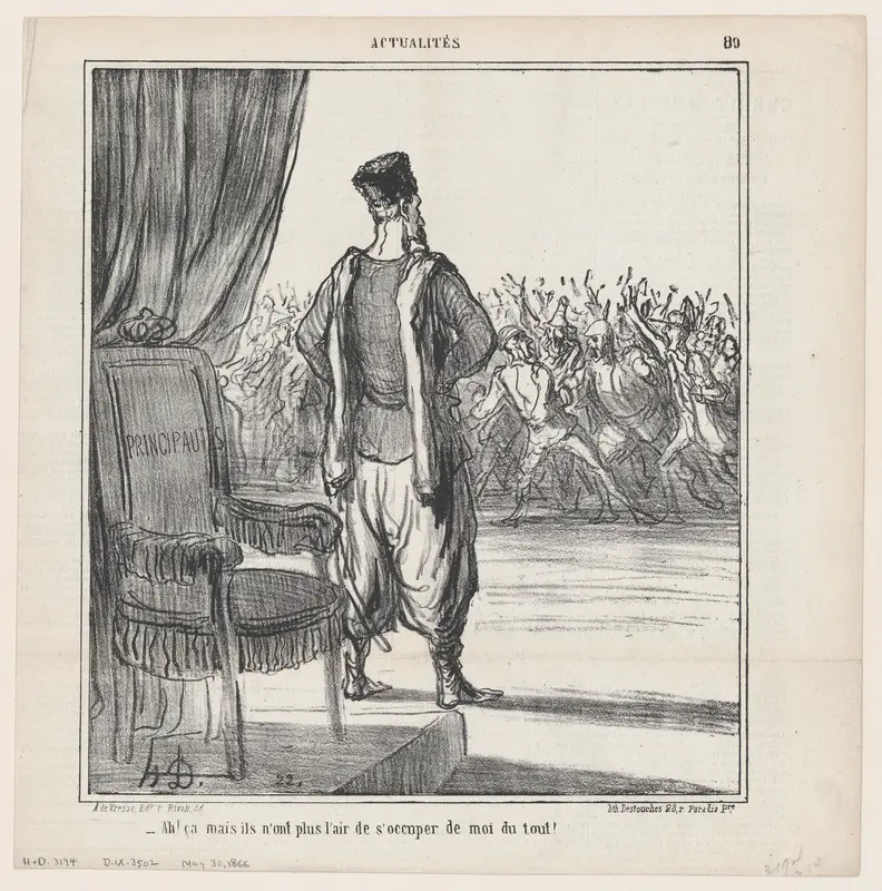 What about that..., they don't seem to be interested in me anymore, from "News of the Day" Wall Art by Honoré Daumier - High-Resolution Digital Print