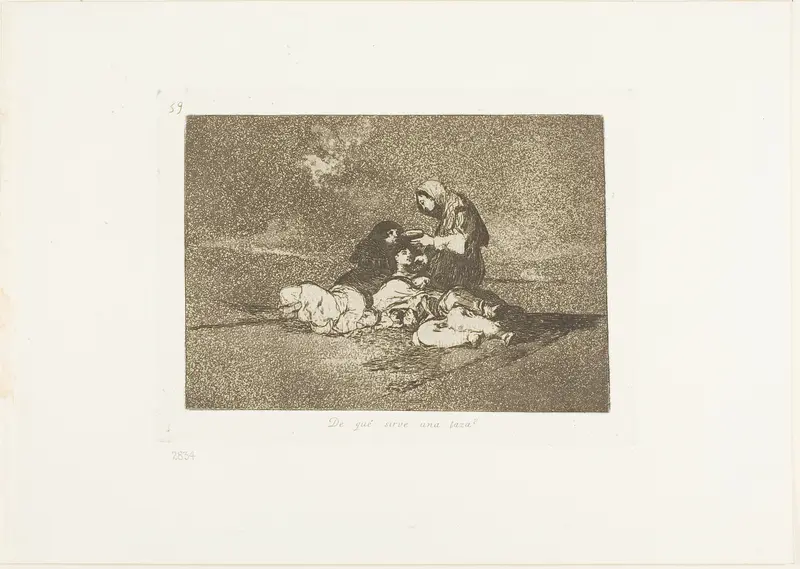 What is the Use of a Cup?, plate 59 from The Disasters of War