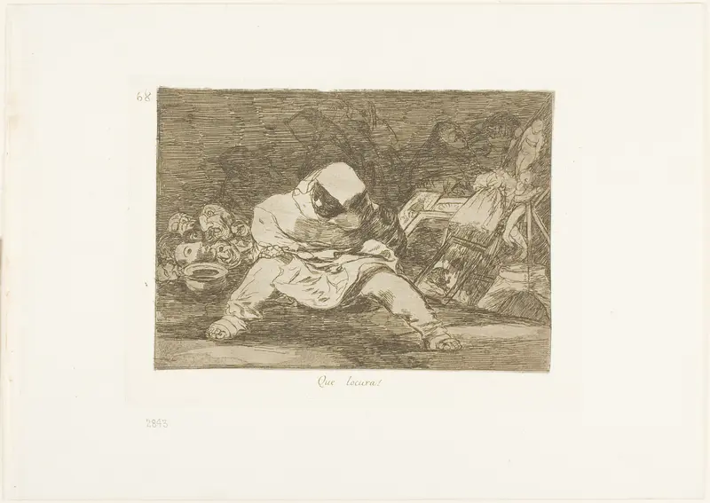 What madness!, plate 68 from The Disasters of War
