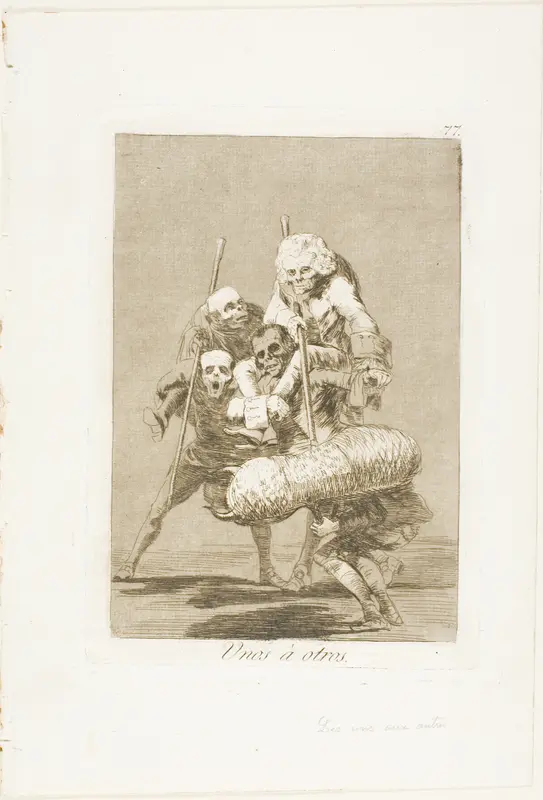 What One Does to Another, plate 77 from Los Caprichos
