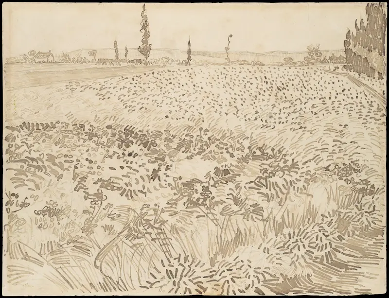 Wheat Field Wall Art by Vincent van Gogh - High-Resolution Digital Print