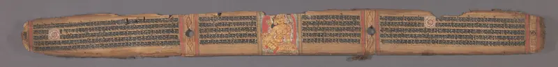 White Tara, Leaf from a dispersed Ashtasahasrika Prajnaparamita (Perfection of Wisdom) Manuscript Wall Art by Unknown - High-Resolution Digital Print