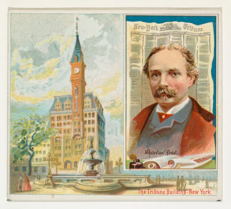 Whitelaw Reid, New York Tribune, from the American Editors series (N35) for Allen & Ginter Cigarettes Wall Art by Allen & Ginter - High-Resolution Digital Print
