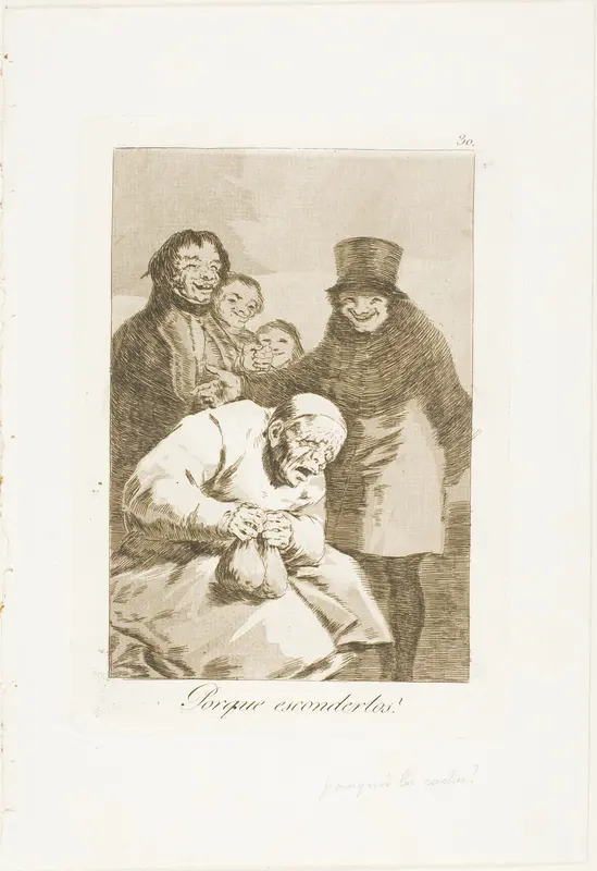 Why Hide Them?, plate 30 from Los Caprichos