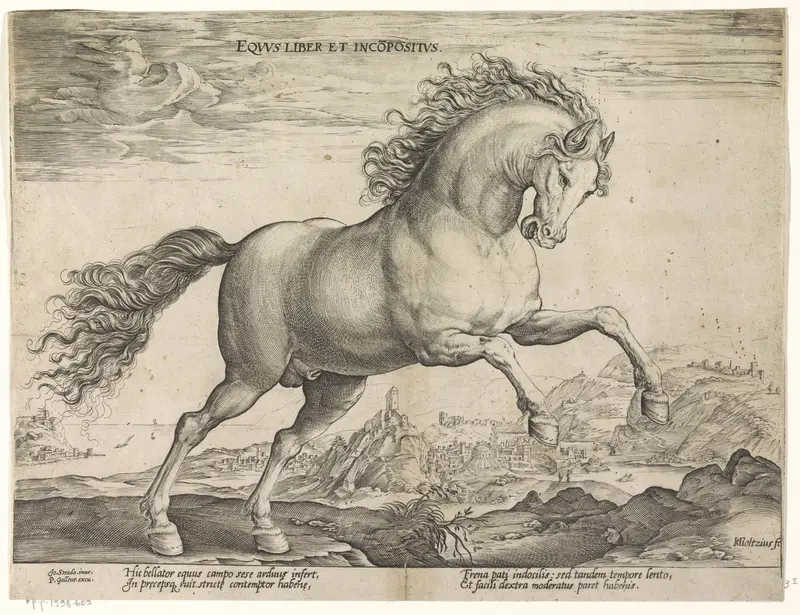 Wild paard Wall Art by Unknown - High-Resolution Digital Print