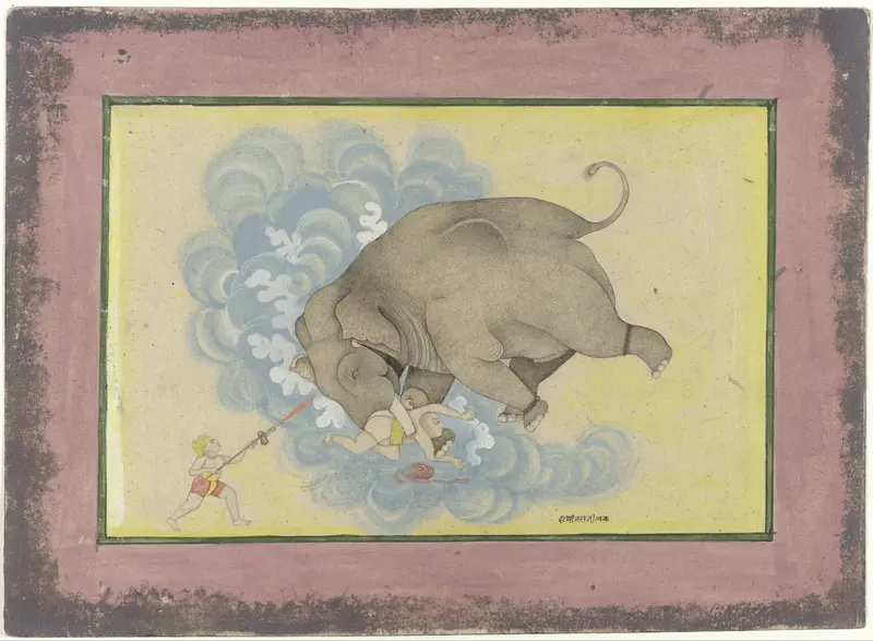 Wilde olifant Wall Art by anonymous - High-Resolution Digital Print