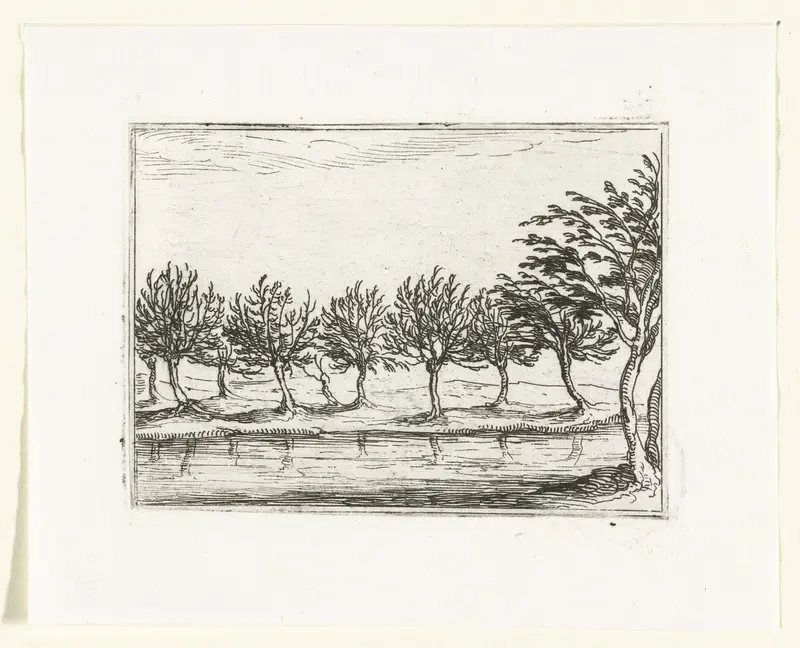 Wilgen langs een oever Wall Art by Jacques Callot - High-Resolution Digital Print
