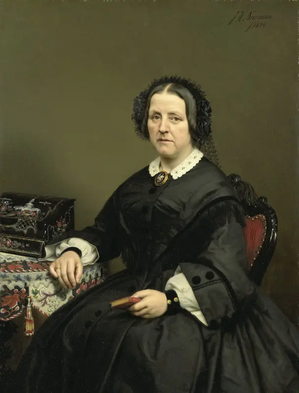 Wilhelmina Margaretha van den Bosch (1807-74). Echtgenote van Gerard Johan Verloren van Themaat Wall Art by Johan Heinrich Neuman - High-Resolution Digital Print