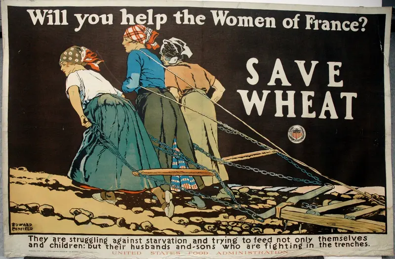 Will You Help the Women of France? Wall Art by Edward Penfield - High-Resolution Digital Print