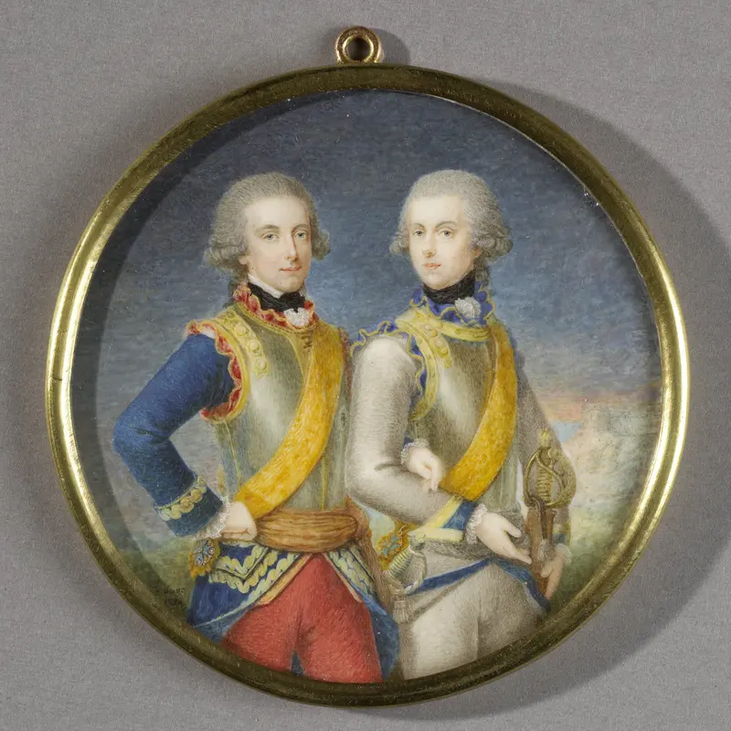 Willem Frederik (1772-1843), prins van Oranje-Nassau, met zijn jongere broer Willem George Frederik (1774-99) Wall Art by Pieter le Sage - High-Resolution Digital Print