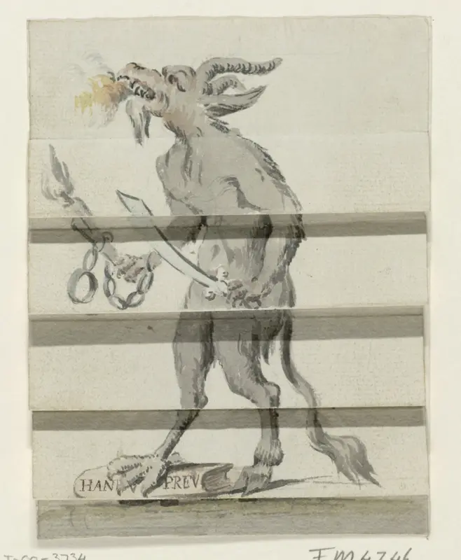 Willem V als duivel, 1786 Wall Art by anonymous - High-Resolution Digital Print