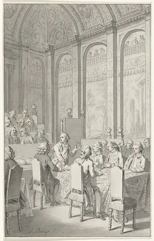 Willem V toont de papieren van Laurens, 1780 Wall Art by Unknown - High-Resolution Digital Print