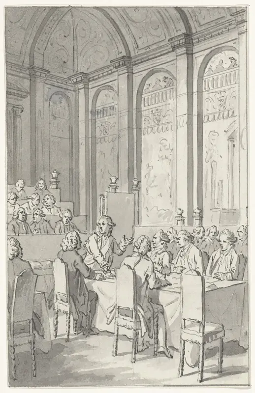 Willem V toont de papieren van Laurens, 1780 Wall Art by Jacobus Buys - High-Resolution Digital Print