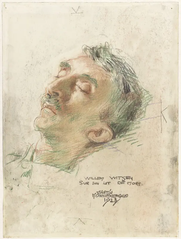 Willem Witsen op zijn doodsbed Wall Art by Unknown - High-Resolution Digital Print