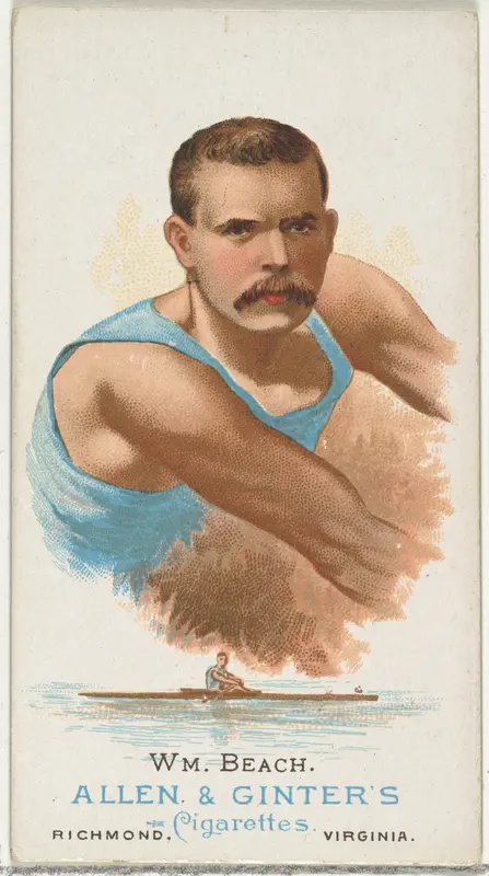 William Beach, Oarsman, from World's Champions, Series 1 (N28) for Allen & Ginter Cigarettes Wall Art by Allen & Ginter - High-Resolution Digital Print