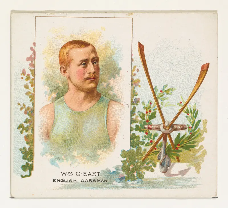 William G. East, English Oarsman, from World's Champions, Second Series (N43) for Allen & Ginter Cigarettes Wall Art by Allen & Ginter - High-Resolution Digital Print