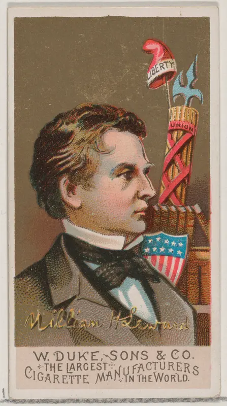 William H. Seward, from the series Great Americans (N76) for Duke brand cigarettes Wall Art by W. Duke, Sons & Co. - High-Resolution Digital Print