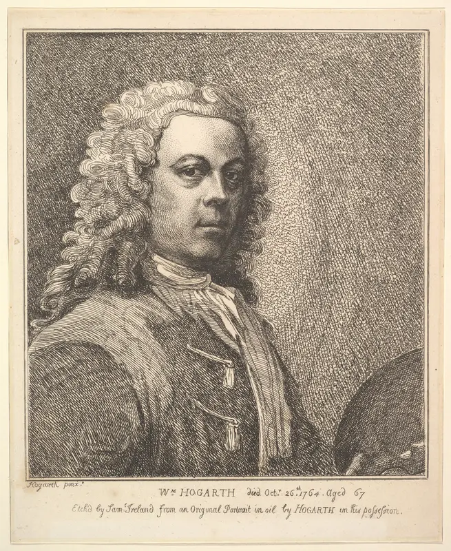 William Hogarth, Self Portrait Wall Art by Samuel Ireland - High-Resolution Digital Print