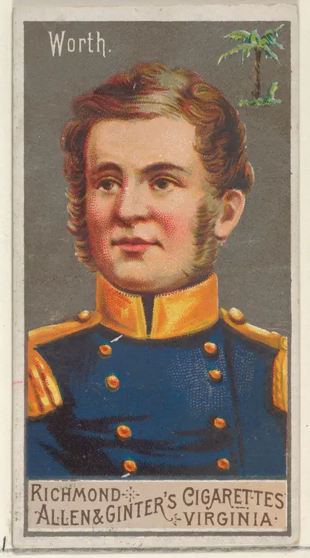 William Jenkins Worth, from the Great Generals series (N15) for Allen & Ginter Cigarettes Brands Wall Art by Allen & Ginter - High-Resolution Digital Print