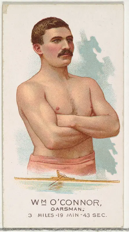 William O'Connor, Oarsman, from World's Champions, Series 2 (N29) for Allen & Ginter Cigarettes Wall Art by Allen & Ginter - High-Resolution Digital Print