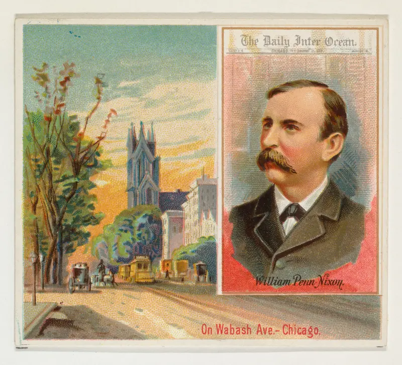 William Penn Nixon, The Chicago Daily Inter-Ocean, from the American Editors series (N35) for Allen & Ginter Cigarettes Wall Art by Allen & Ginter - High-Resolution Digital Print