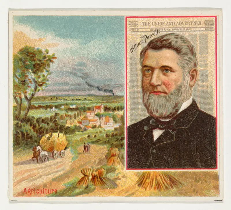 William Purcell, The Rochester Union and Advertiser, from the American Editors series (N35) for Allen & Ginter Cigarettes Wall Art by Allen & Ginter - High-Resolution Digital Print