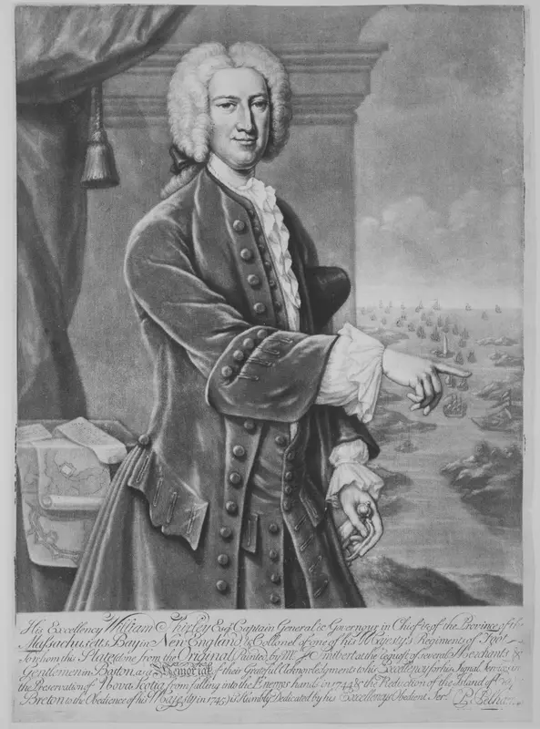 William Shirley, Governor of Massachusetts Wall Art by Peter Pelham - High-Resolution Digital Print