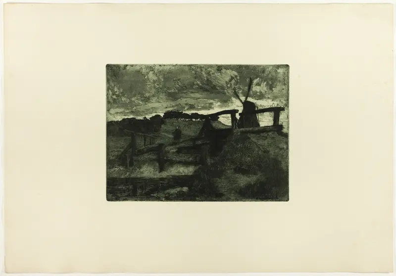 Windmill Wall Art by Fritz Overbeck - High-Resolution Digital Print
