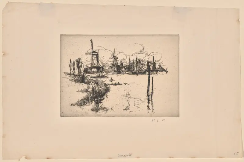 Windmills Wall Art by John Henry Twachtman - High-Resolution Digital Print