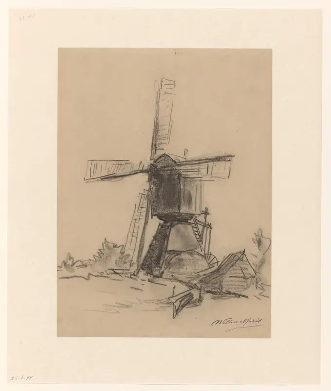 Windmolen Wall Art by Willem Maris - High-Resolution Digital Print