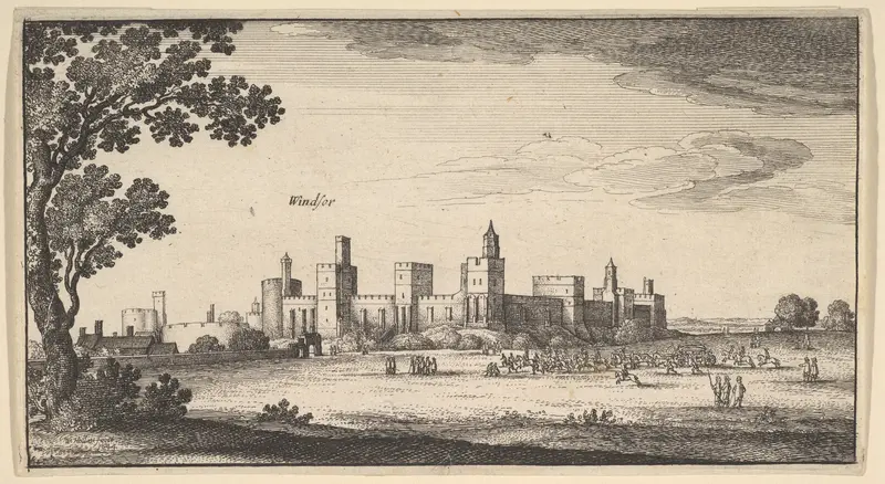 Windsor Castle Wall Art by Wenceslaus Hollar - High-Resolution Digital Print