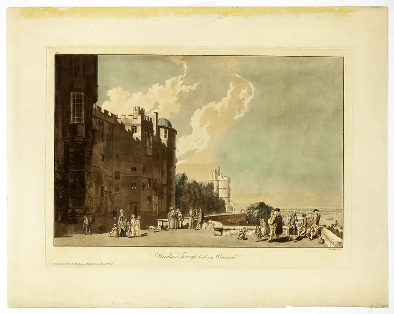 Windsor Terrace Looking Westward Wall Art by Paul Sandby - High-Resolution Digital Print