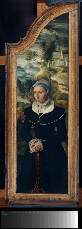 Wing of a Triptych with the Portrait of Elisabeth Canneel Wall Art by anonymous - High-Resolution Digital Print