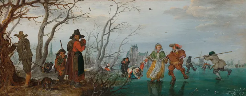 Winter Wall Art by Adriaen Pietersz van de Venne - High-Resolution Digital Print