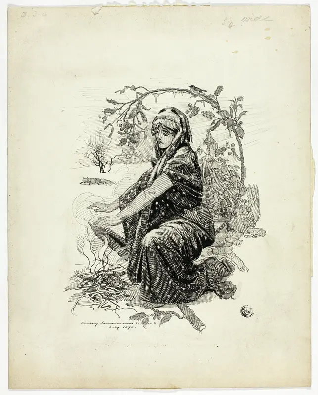 Winter Wall Art by Edward Linley Sambourne - High-Resolution Digital Print