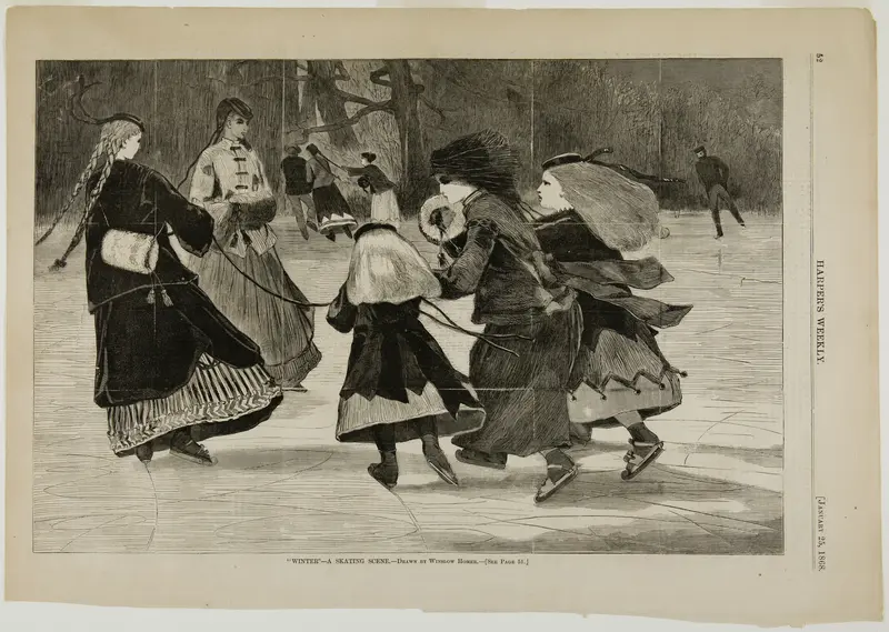 "Winter"—A Skating Scene