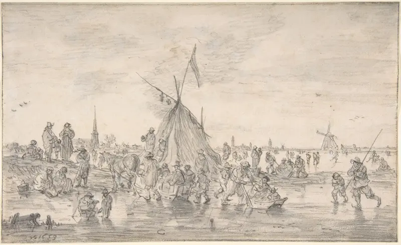 Winter Landscape Wall Art by Jan van Goyen - High-Resolution Digital Print