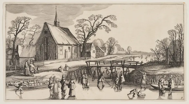 Winter Landscape, from Landscapes (Playsante Lantschappen)
