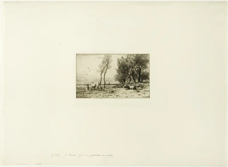 Winter Landscape with Shepherdess