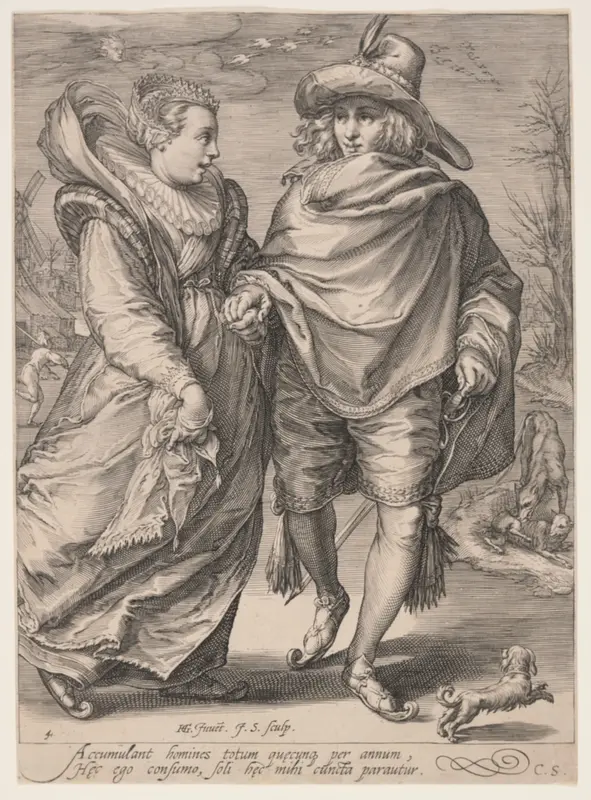Winter (Young Couple Skating), from The Four Seasons