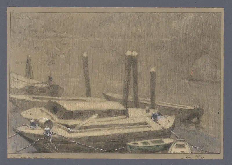 Wintergezicht aan de Thames Wall Art by Unknown - High-Resolution Digital Print