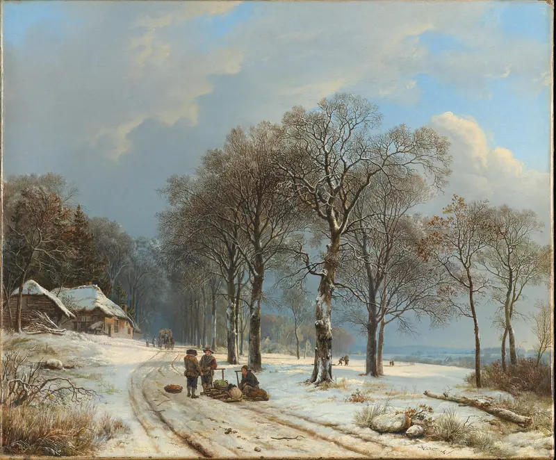 Winterlandschap Wall Art by Barend Cornelis Koekkoek - High-Resolution Digital Print