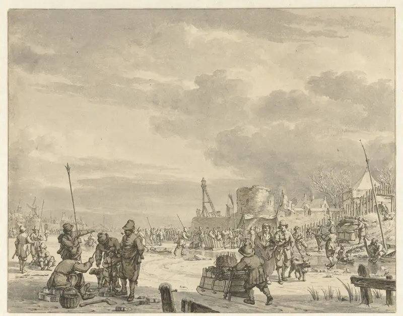 Winterlandschap Wall Art by Jacob Cats (1741-1799) - High-Resolution Digital Print