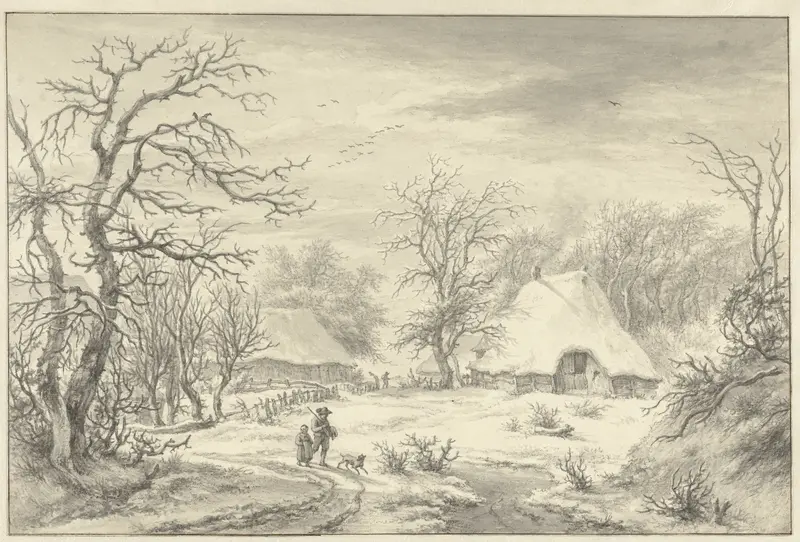 Winterlandschap Wall Art by Egbert van Drielst - High-Resolution Digital Print