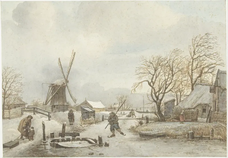 Winterlandschap Wall Art by Gerrit Lamberts - High-Resolution Digital Print